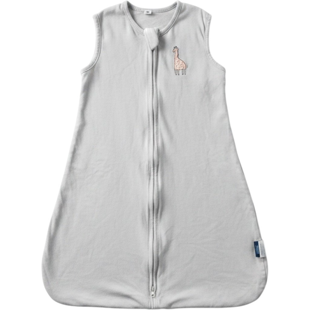 Tillyou Baby Sleep Sack Light Gray Giraffe Embroidered Wearable Blanket Size M